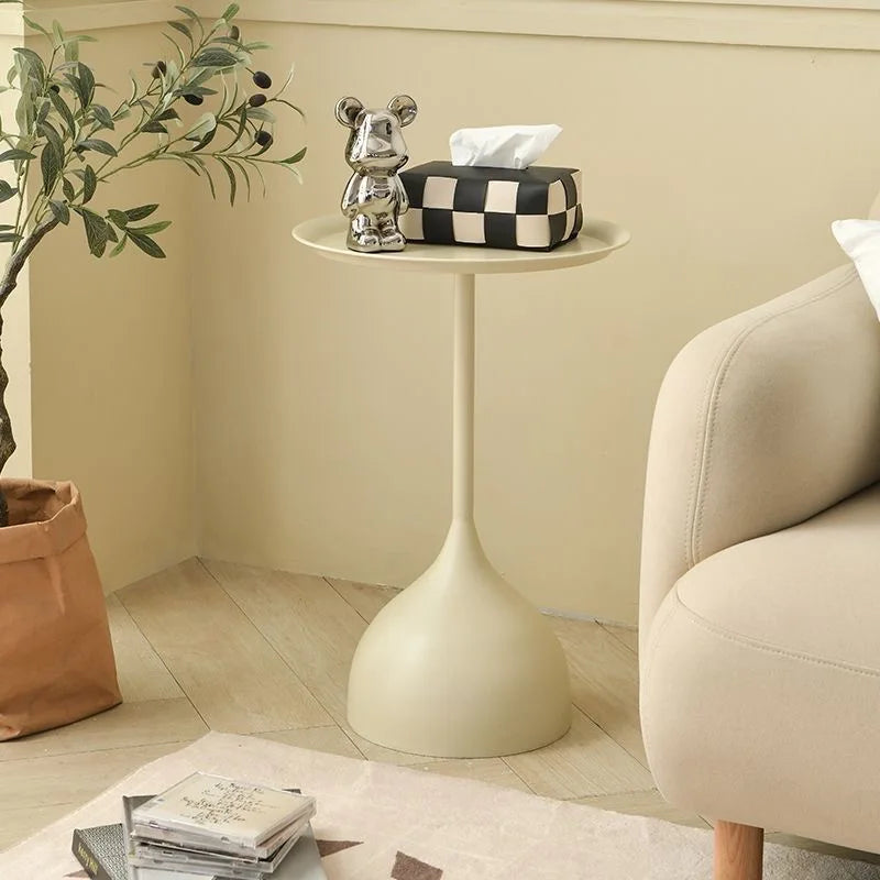 Scandinavian Round Metal Side Table