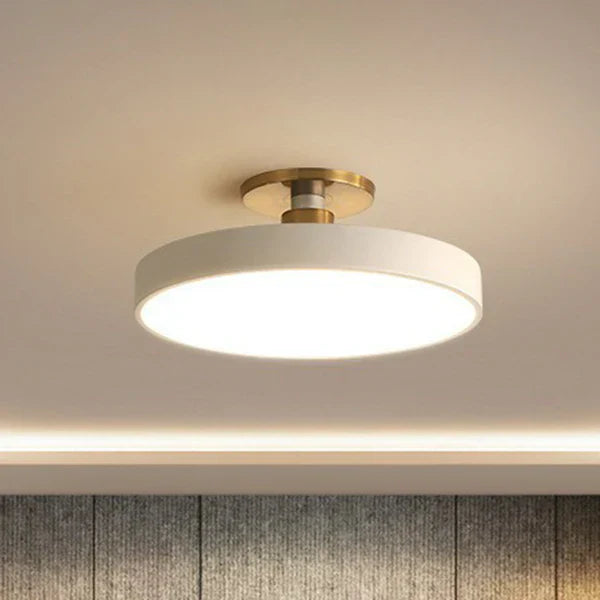 Scandinavian Style Round Flush Mount Ceiling Light