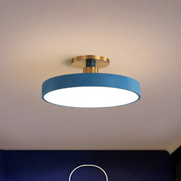 Scandinavian Style Round Flush Mount Ceiling Light