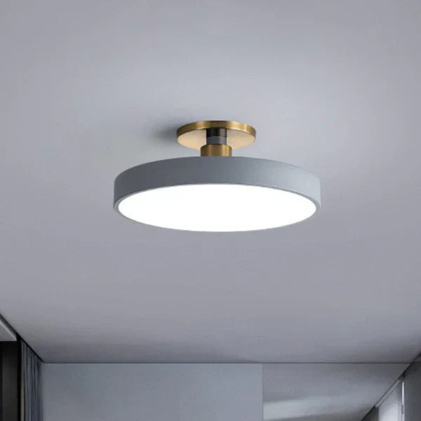 Scandinavian Style Round Flush Mount Ceiling Light