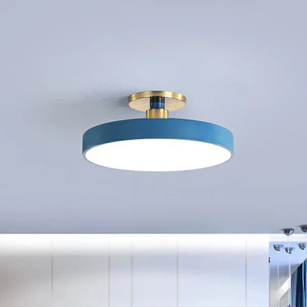 Scandinavian Style Round Flush Mount Ceiling Light