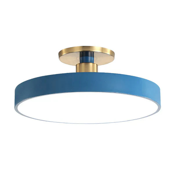 Scandinavian Style Round Flush Mount Ceiling Light
