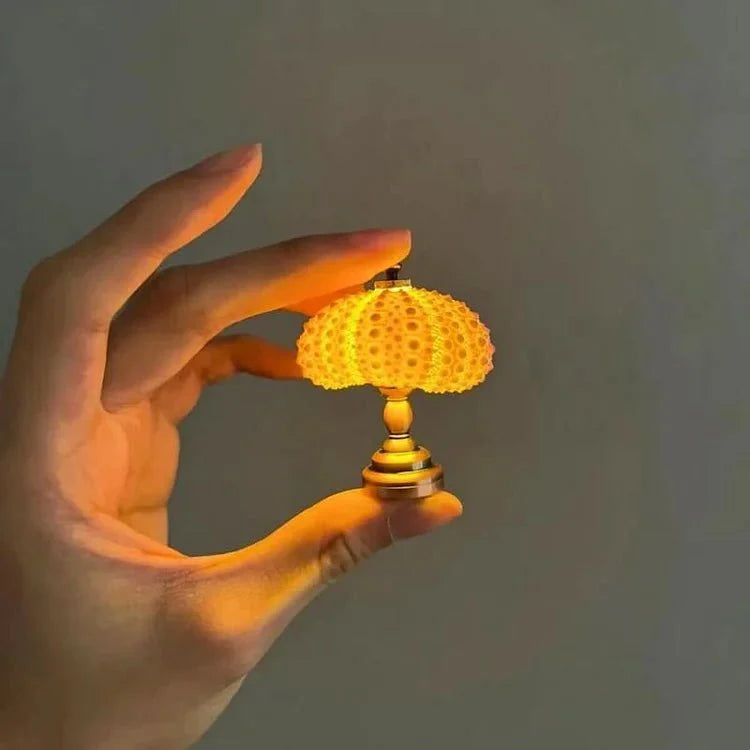 Retro zee-egel mini tafellamp