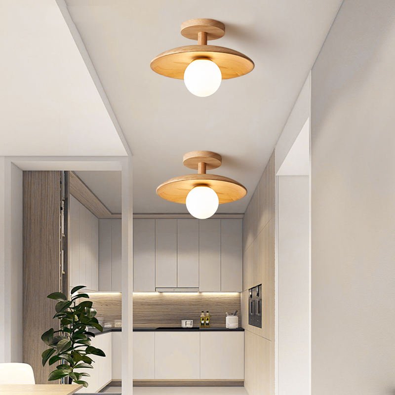 Serenova | Flush Mount Ceiling Light - Elegant LED Fixture with Japanese Design 3