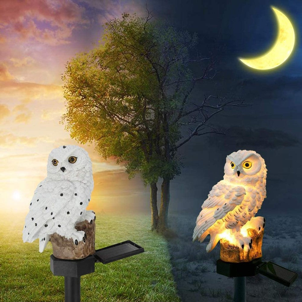 Solar Garden Lamp with Owl Design