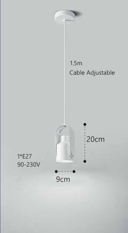 Wood & metal - Scandinavian hanging spotlight