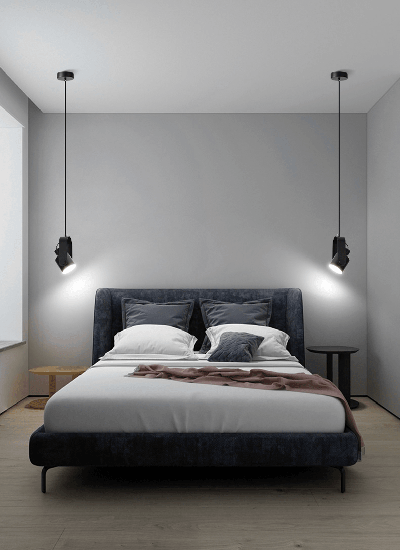 Wood & metal - Scandinavian hanging spotlight
