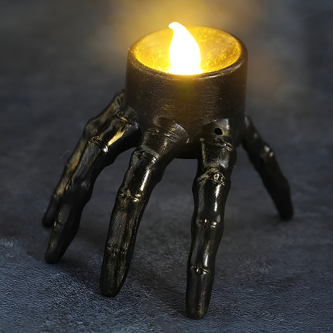 SkeleAura | LED Skeleton Hand Candle 0