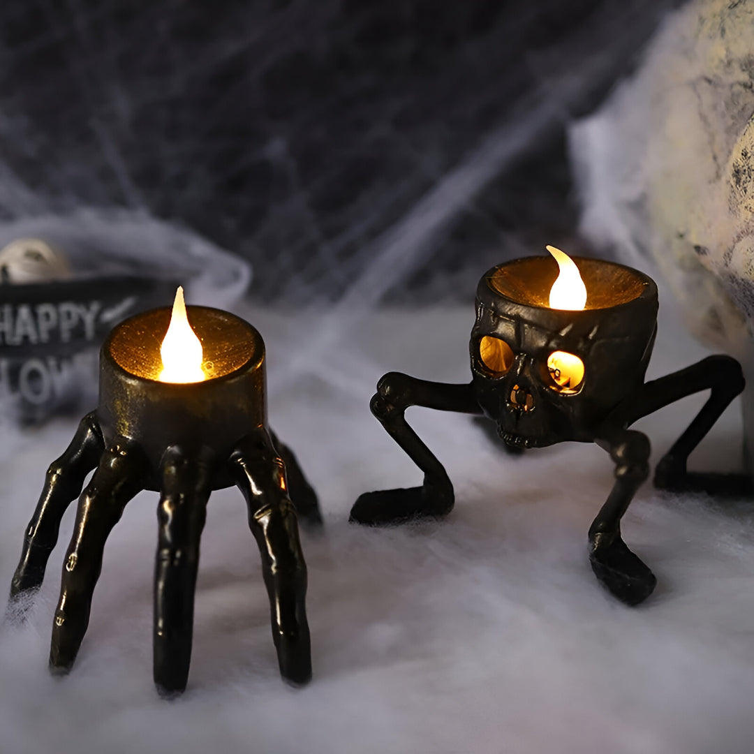 SkeleAura | LED Skeleton Hand Candle 1