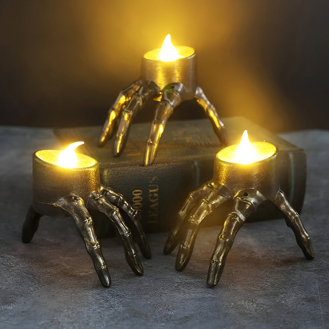SkeleAura | LED Skeleton Hand Candle 2
