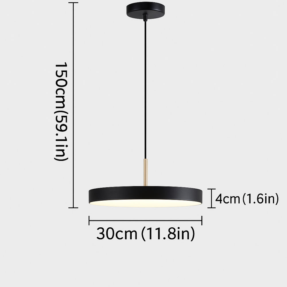 Elegante | Lampada a sospensione rotonda a LED alla moda