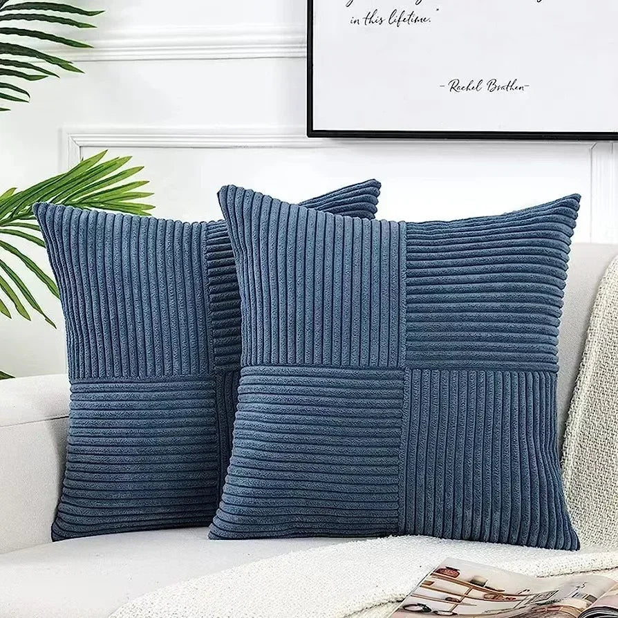 Soft Corded Sofa Cushion Cover