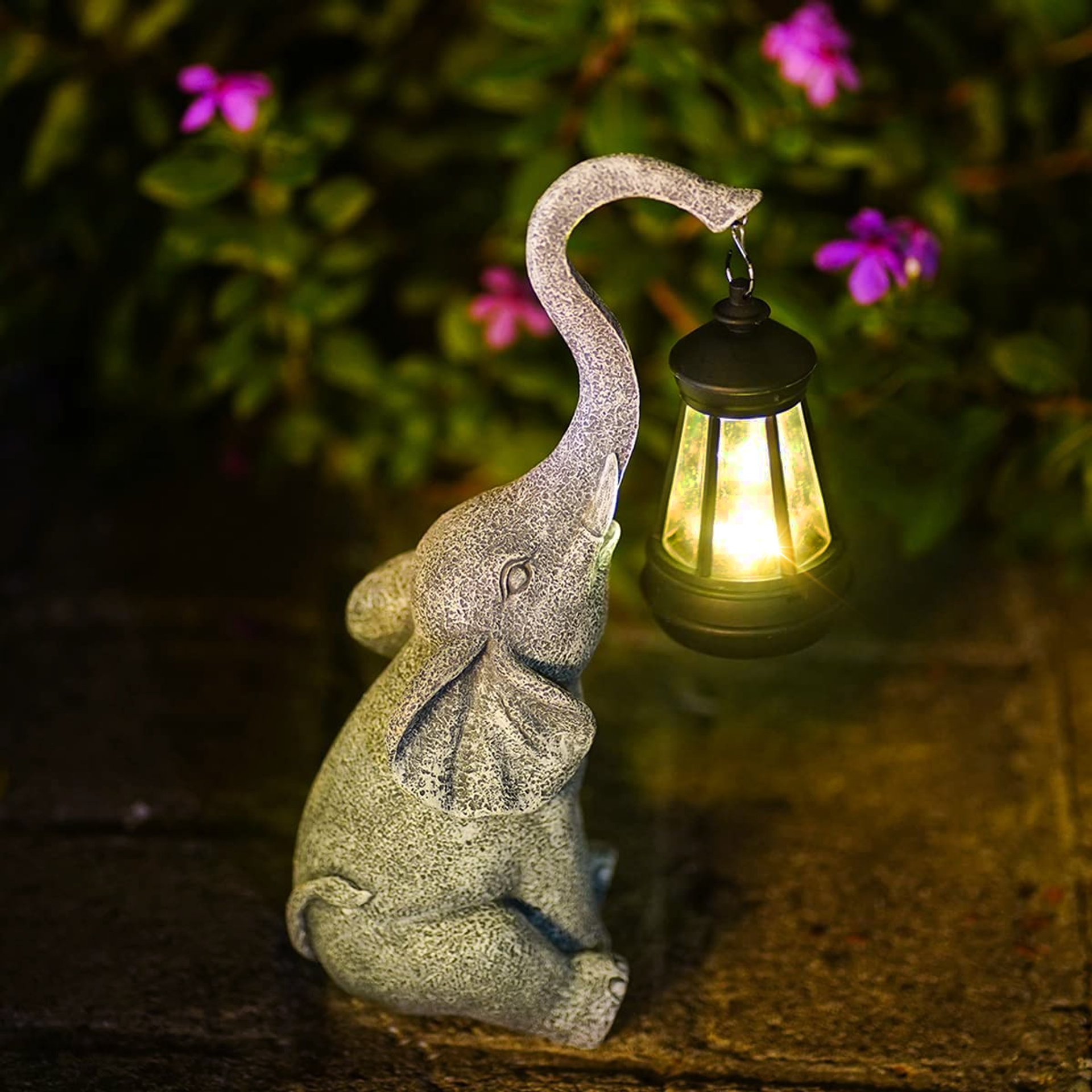 Soft Elephant Solar Lamp