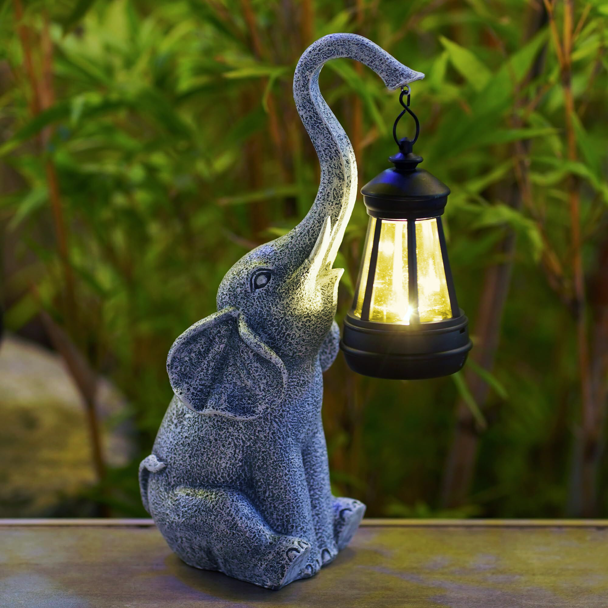 Soft Elephant Solar Lamp