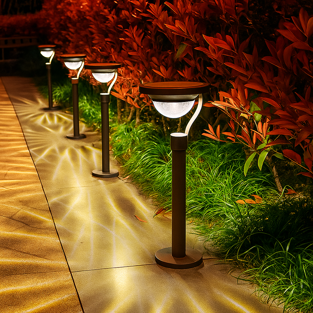 Solar-Powered Outdoor Pathway Lights for Landscape Lighting