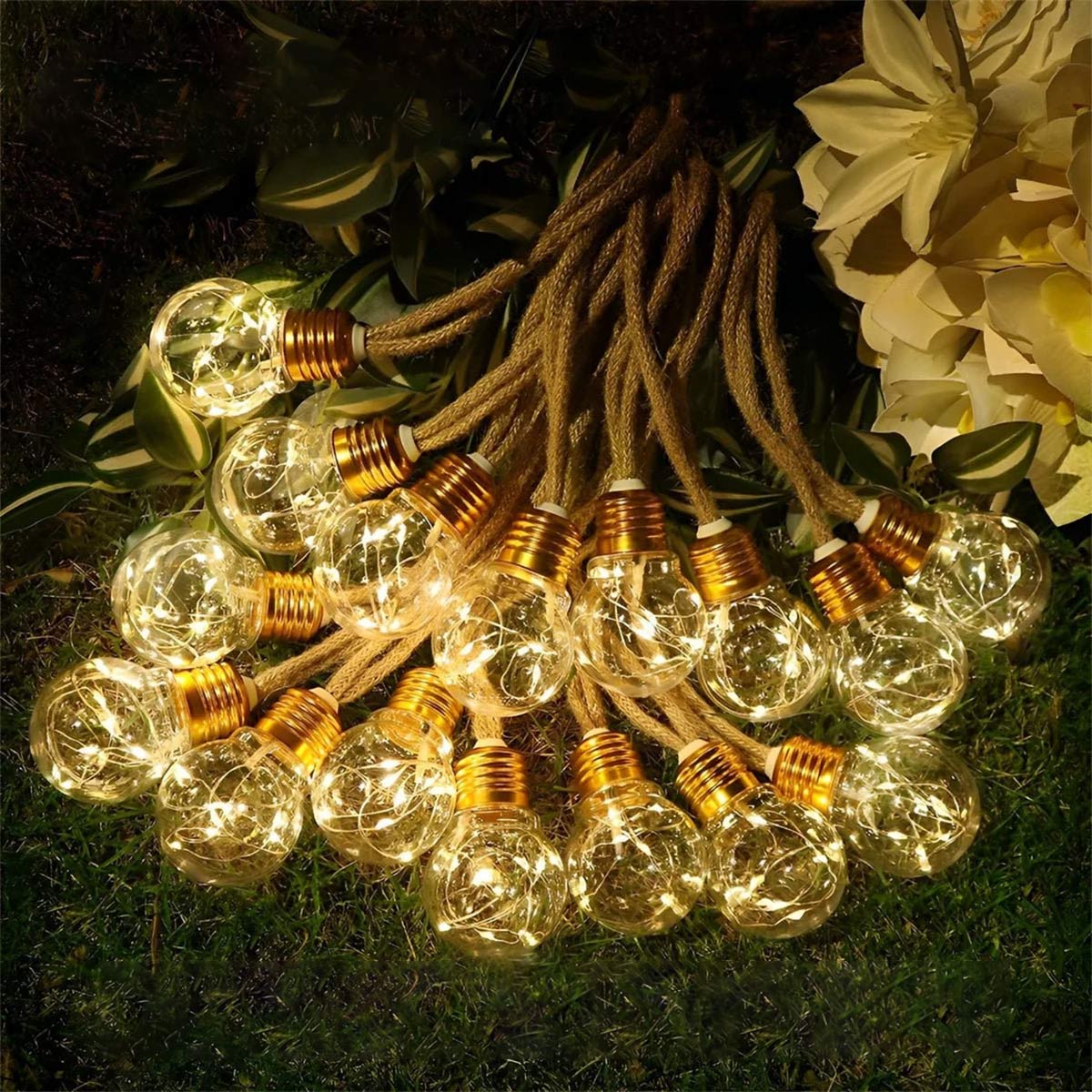 SolaraGlow | Solar Garden Lights Outdoor String Lights 0