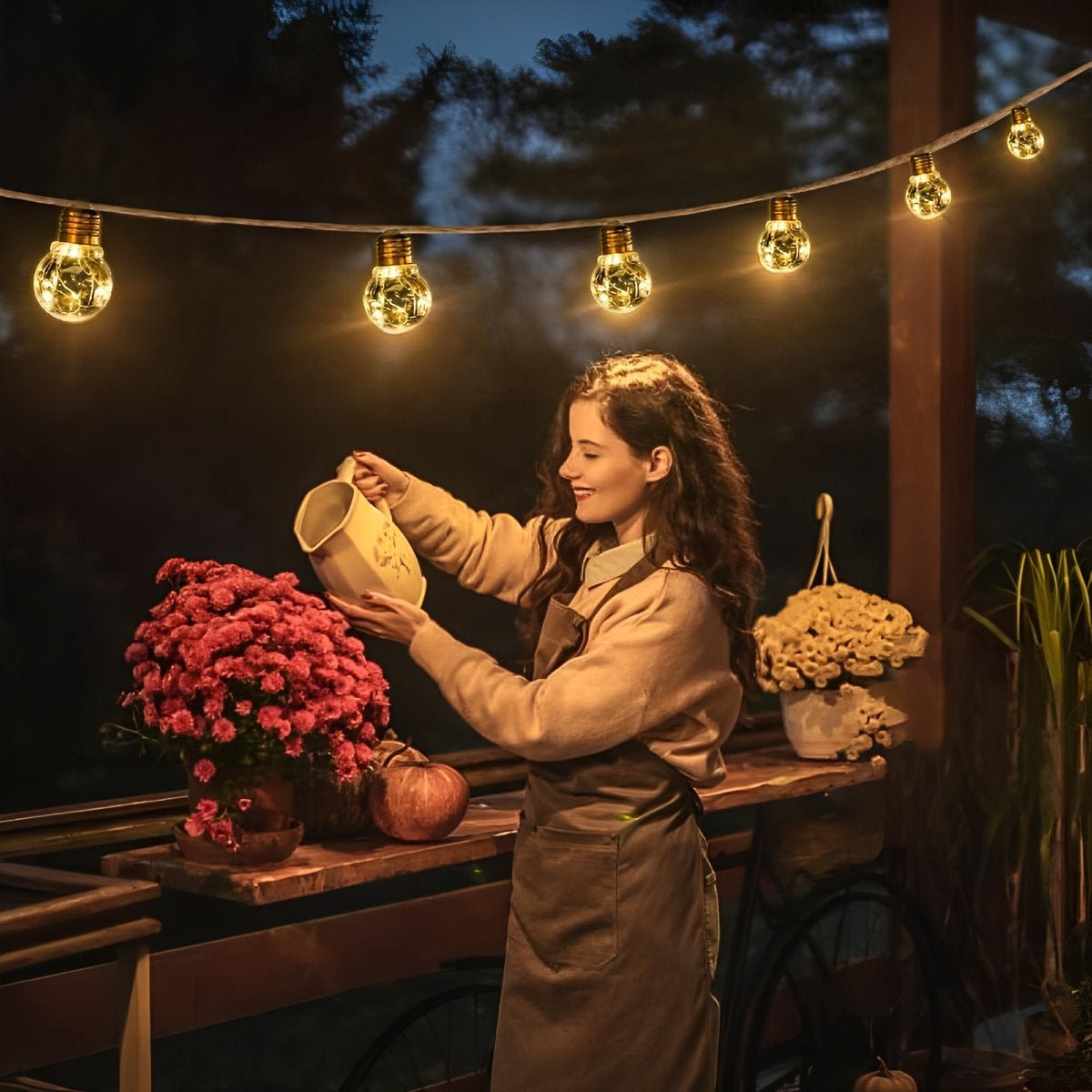 SolaraGlow | Solar Garden Lights Outdoor String Lights 3
