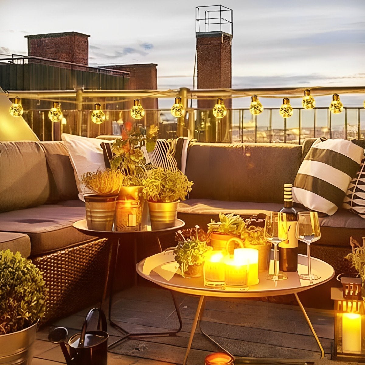 SolaraGlow | Solar Garden Lights Outdoor String Lights 4