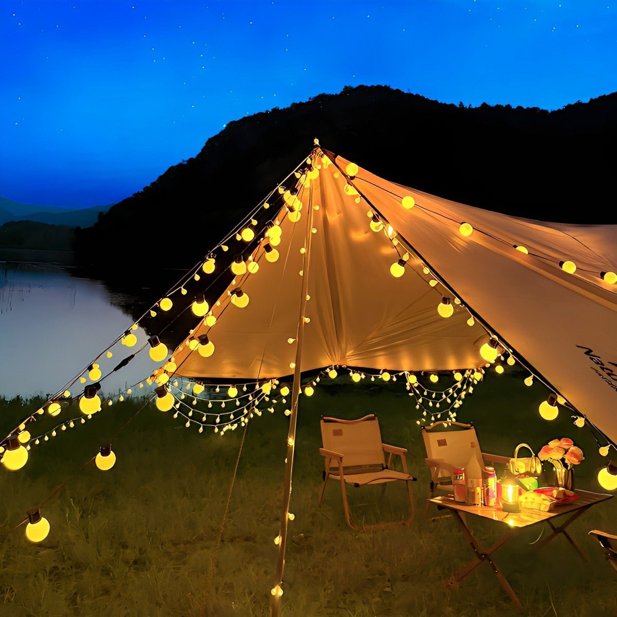SolaraGlow | Solar Lights Outdoor String Lighting for Garden Parties 1