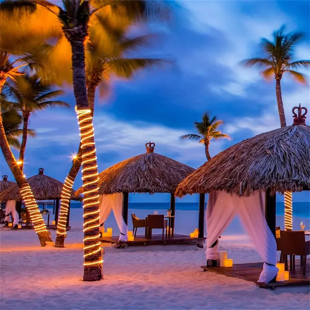 SolaraGlow | Solar Powered LED Rope Lights