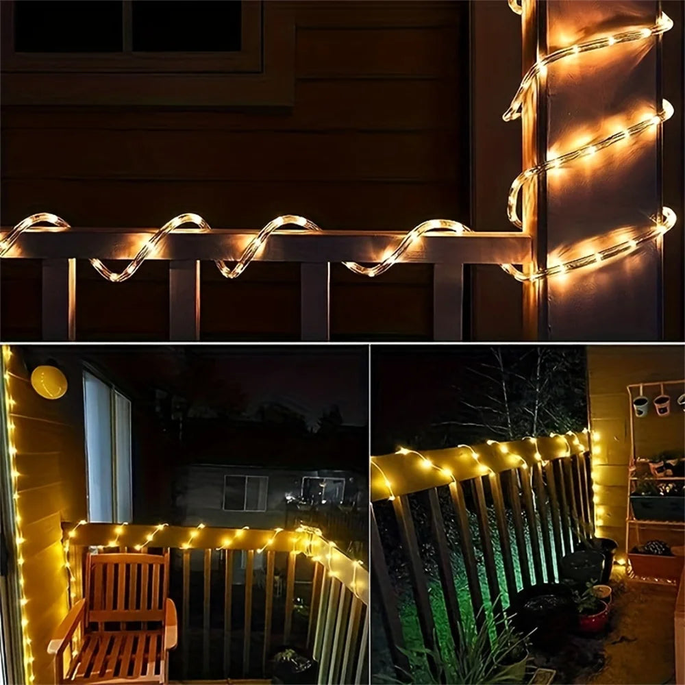 SolaraGlow | Solar Powered LED Rope Lights