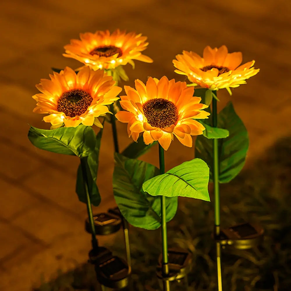 Wasserdichte Solar-Garten-Sonnenblumenlampe