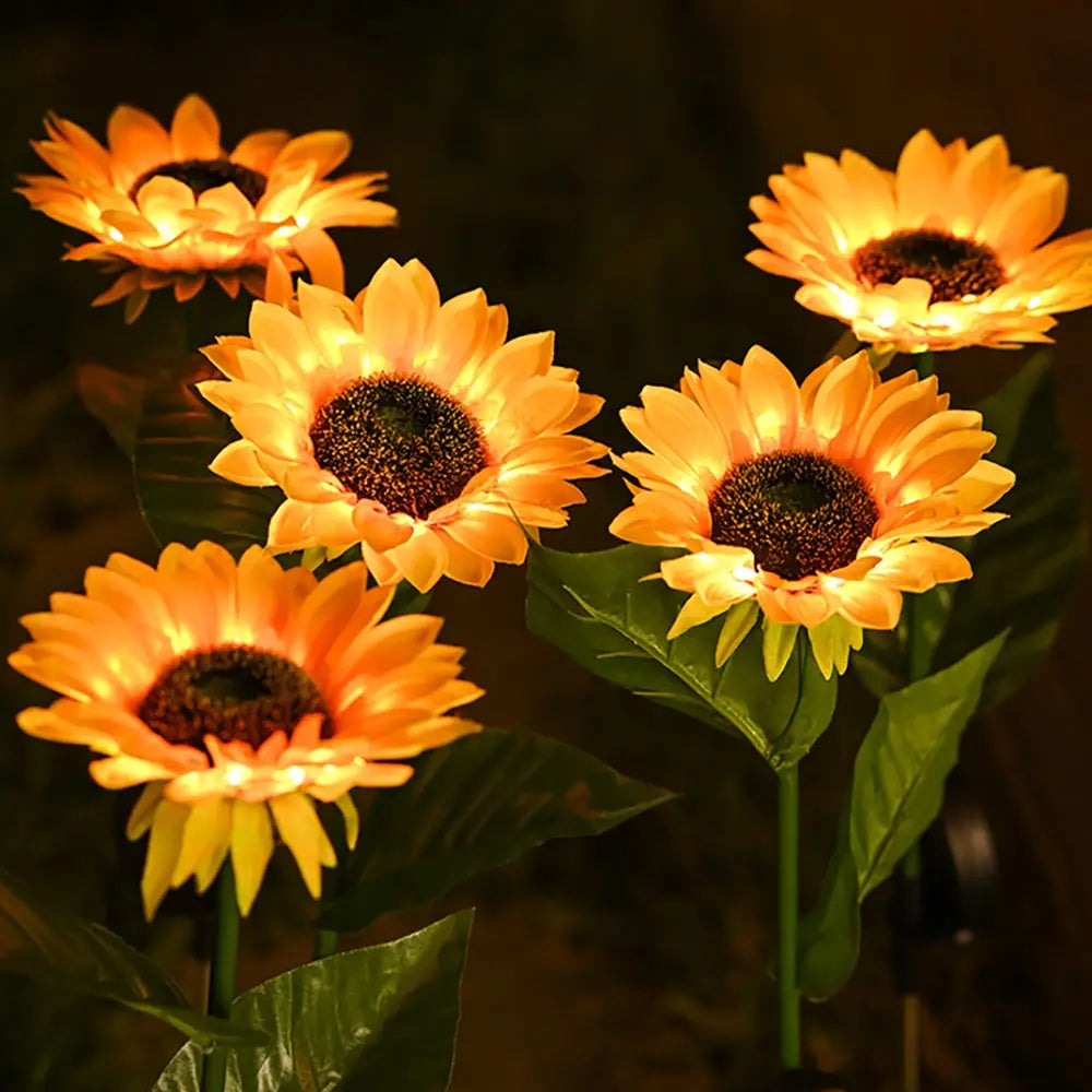 Wasserdichte Solar-Garten-Sonnenblumenlampe