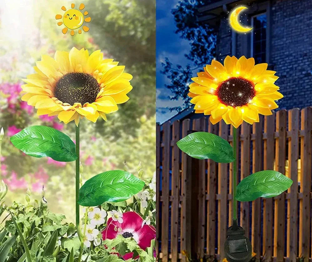 Wasserdichte Solar-Garten-Sonnenblumenlampe