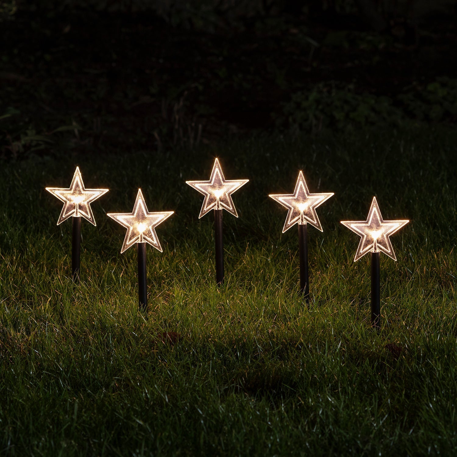 Starry Glow | LED-Stäbe Sternenlichter - Set mit 5 Stück