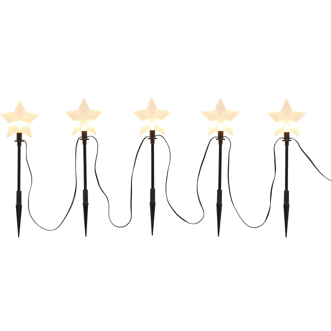 Starry Glow | LED-Stäbe Sternenlichter - Set mit 5 Stück