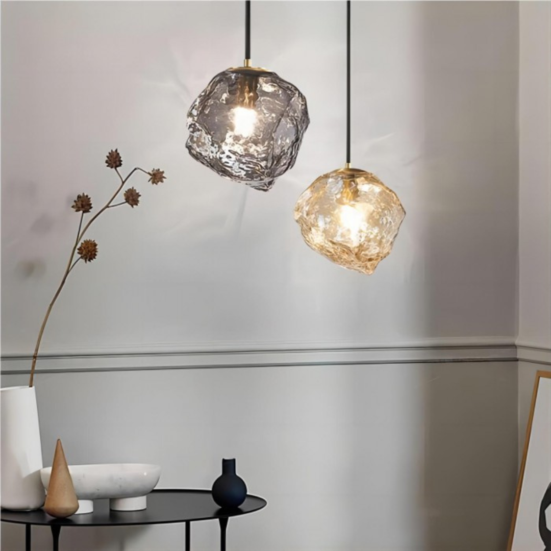 Stylish Glass Dimmable LED Hanging Pendant Light