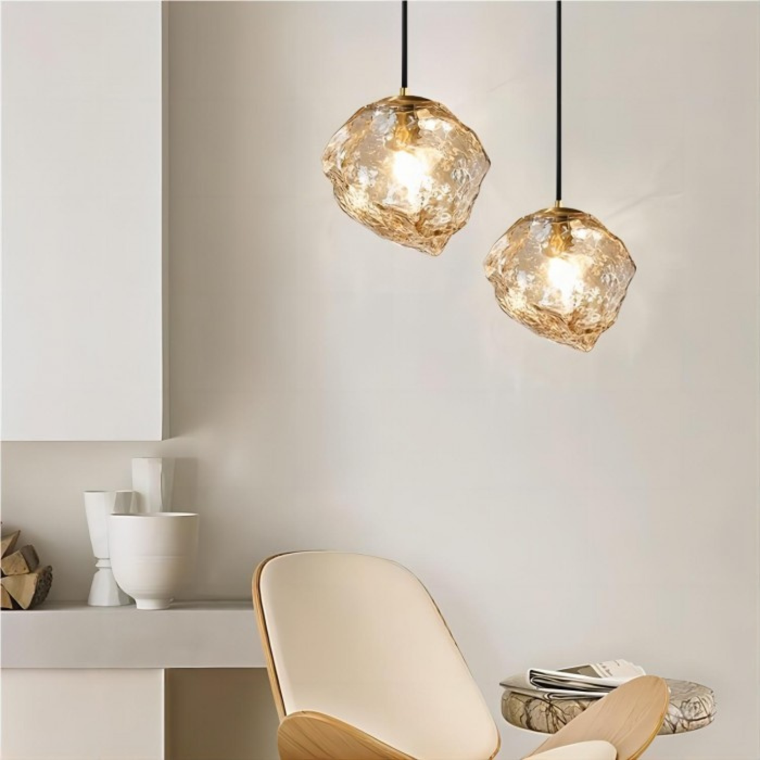 Stylish Glass Dimmable LED Hanging Pendant Light