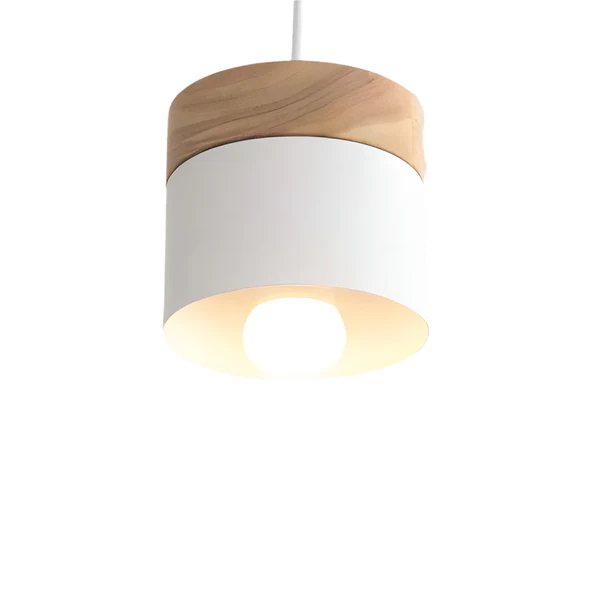Stylish Wood and Metal Pendant Light