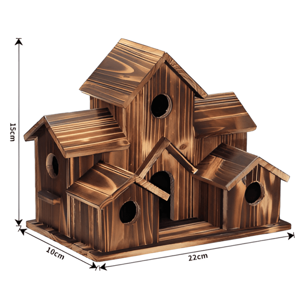SylvaNest | Wooden Birdhouse for Outdoor