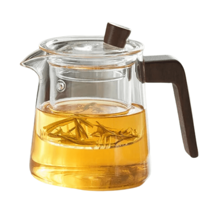 Tealux | Brocca d'acqua in vetro vintage con coperchio e sistema di filtraggio integrato