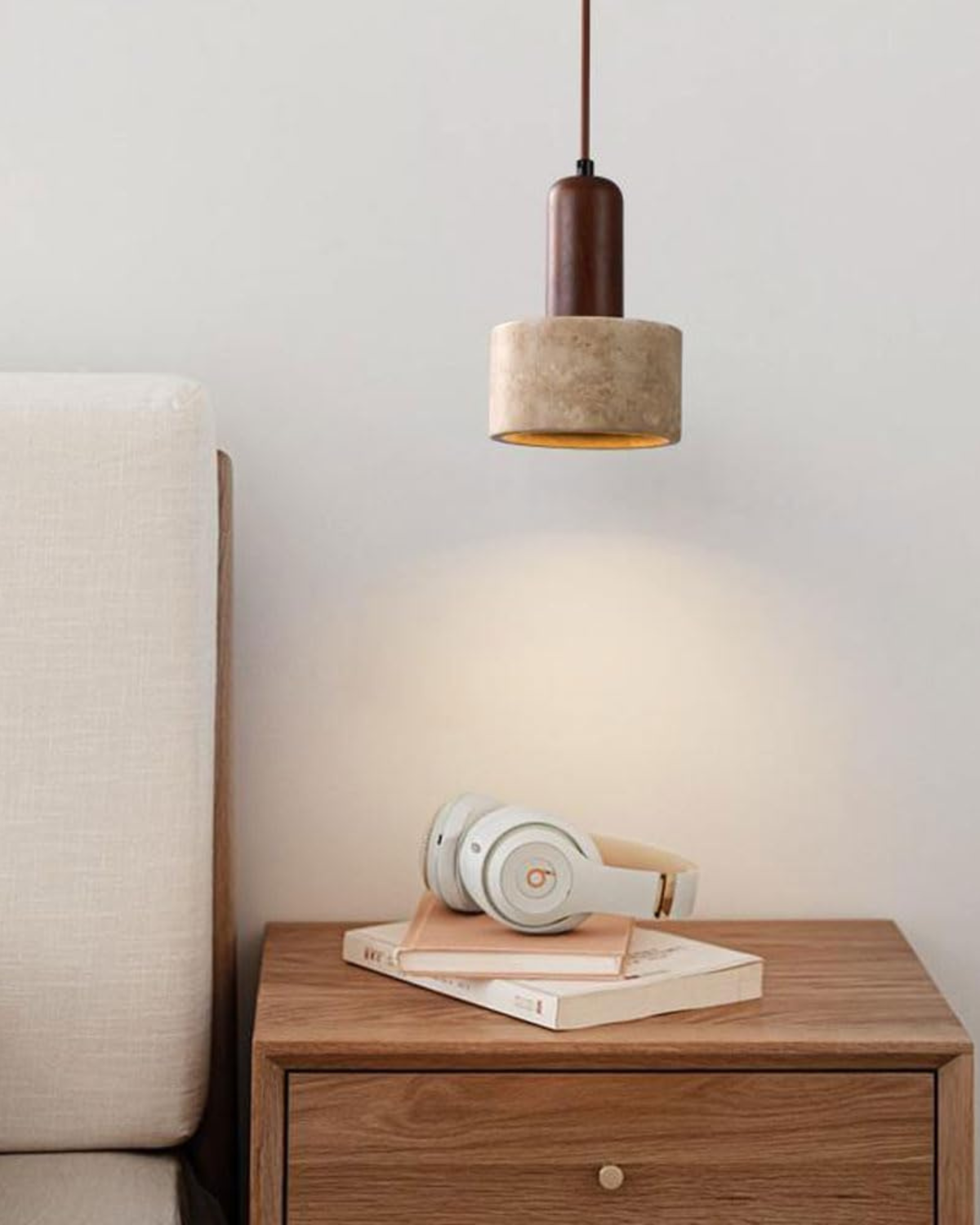 Calyora | Natural Stone Hanging Lamp