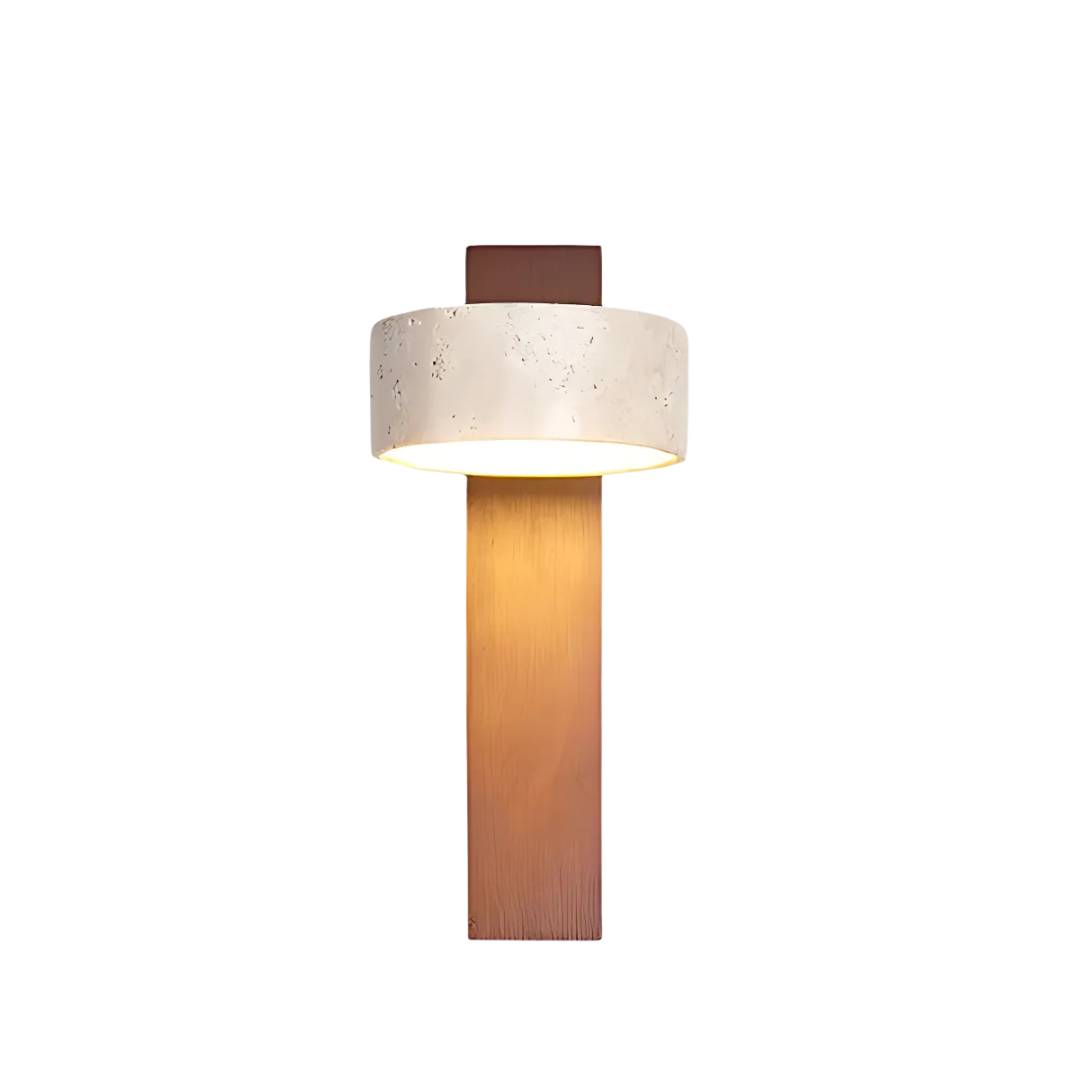 Traveera | Elegant Travertine Wall Sconce Lamp