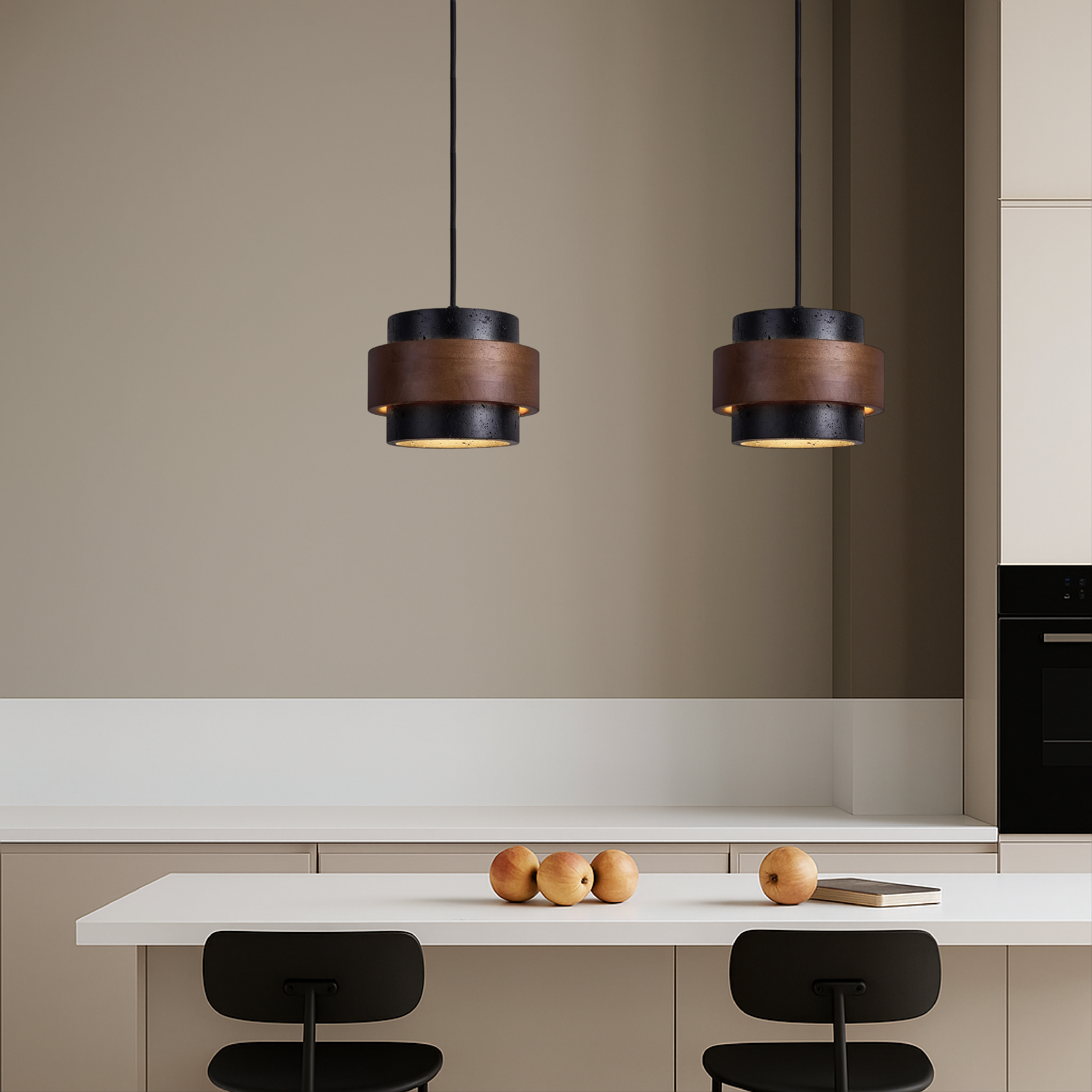 Travertino | Lampada a sospensione a filo