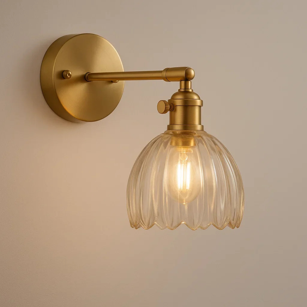 TulipGlow | Retro Wall Sconce Light with Elegant Tulip Design 0