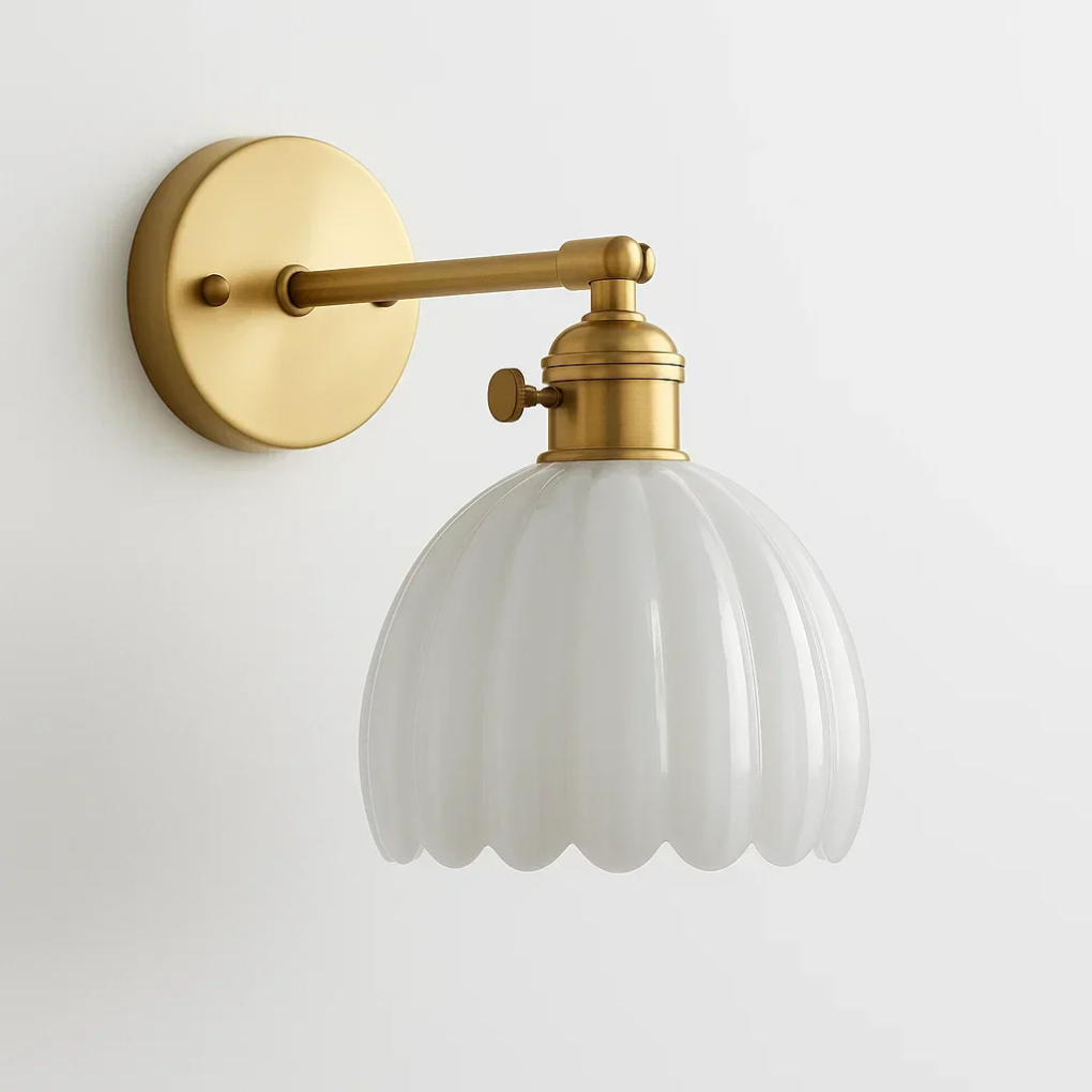 TulipGlow | Retro Wall Sconce Light with Elegant Tulip Design 4