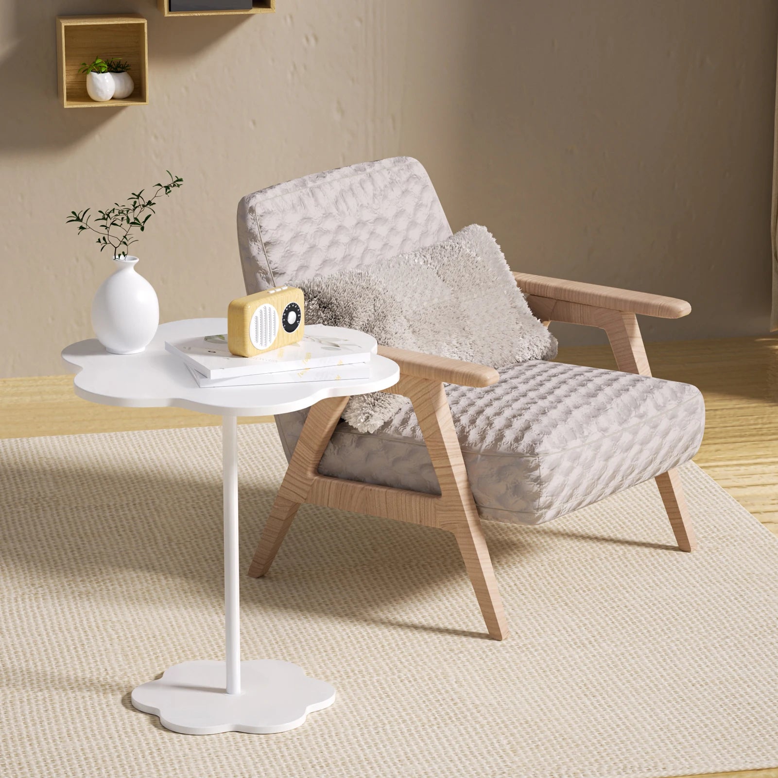 Unique Cloud-Shaped Side Table for Modern Interiors