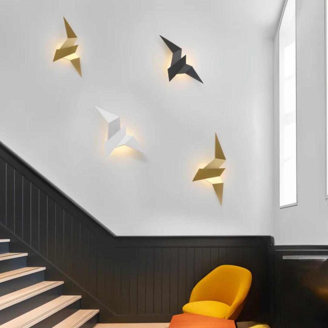 Unique Origami Wall Sconce – Stylish LED Wall Lamp