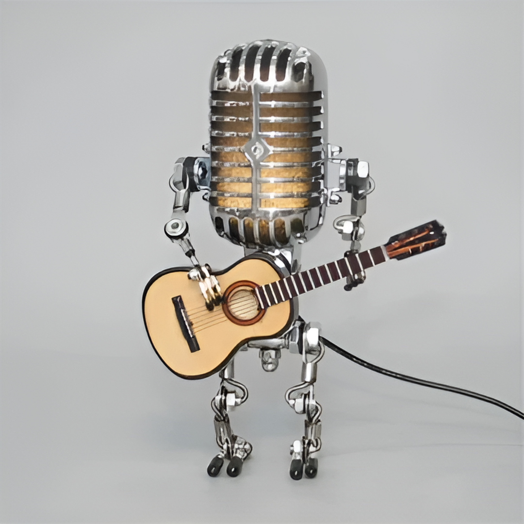 Unique Robot Table Lamp with Adjustable LED Light