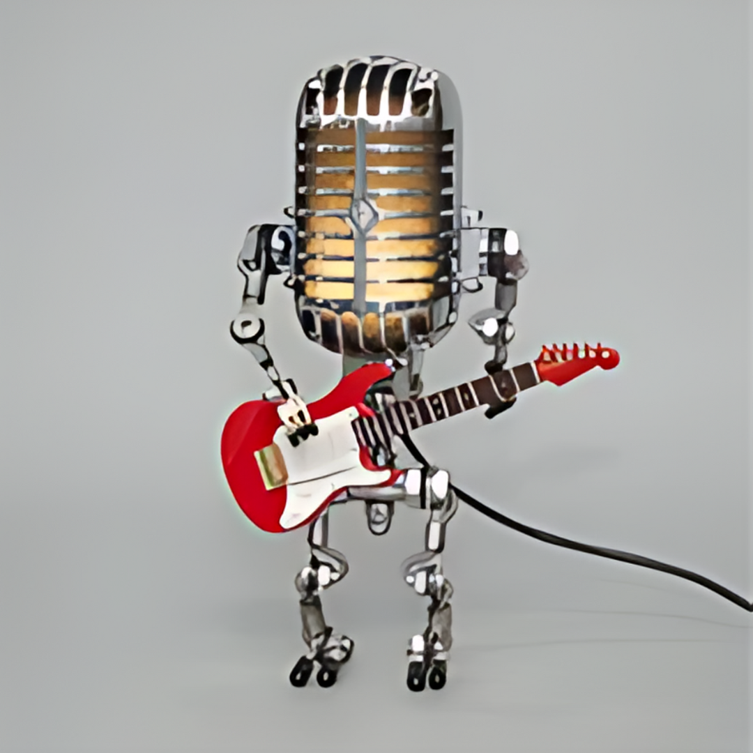 Unique Robot Table Lamp with Adjustable LED Light