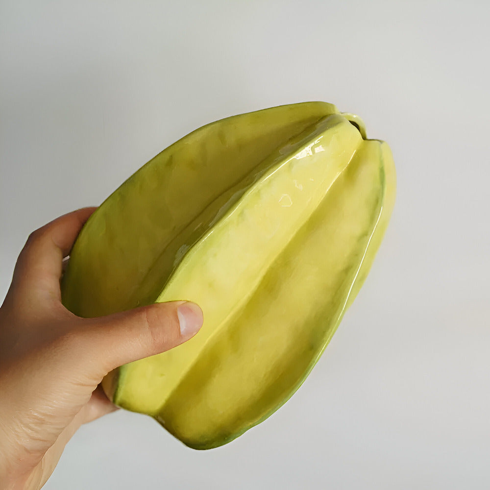 Einzigartige sternfruchtförmige Keramikvase