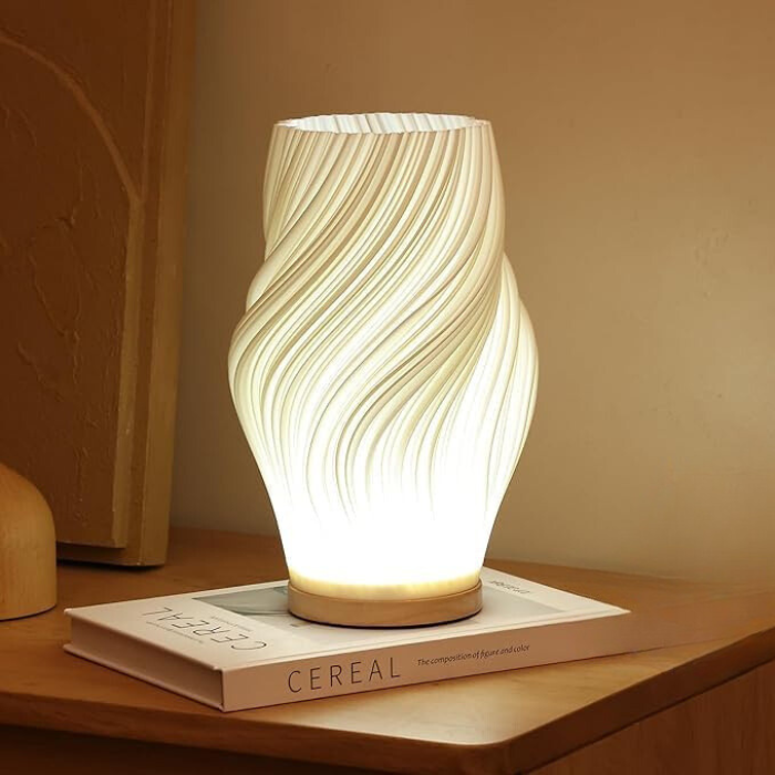 VeluGlow | Dimmable LED Lamp with Wavy Design 1