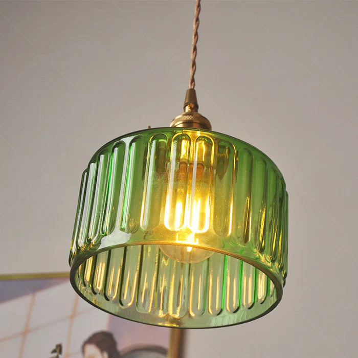 Vintage crystal pendant lamp