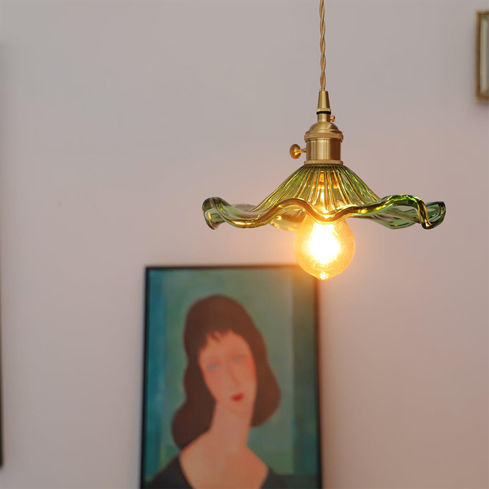Vintage Glass Pendant Light
