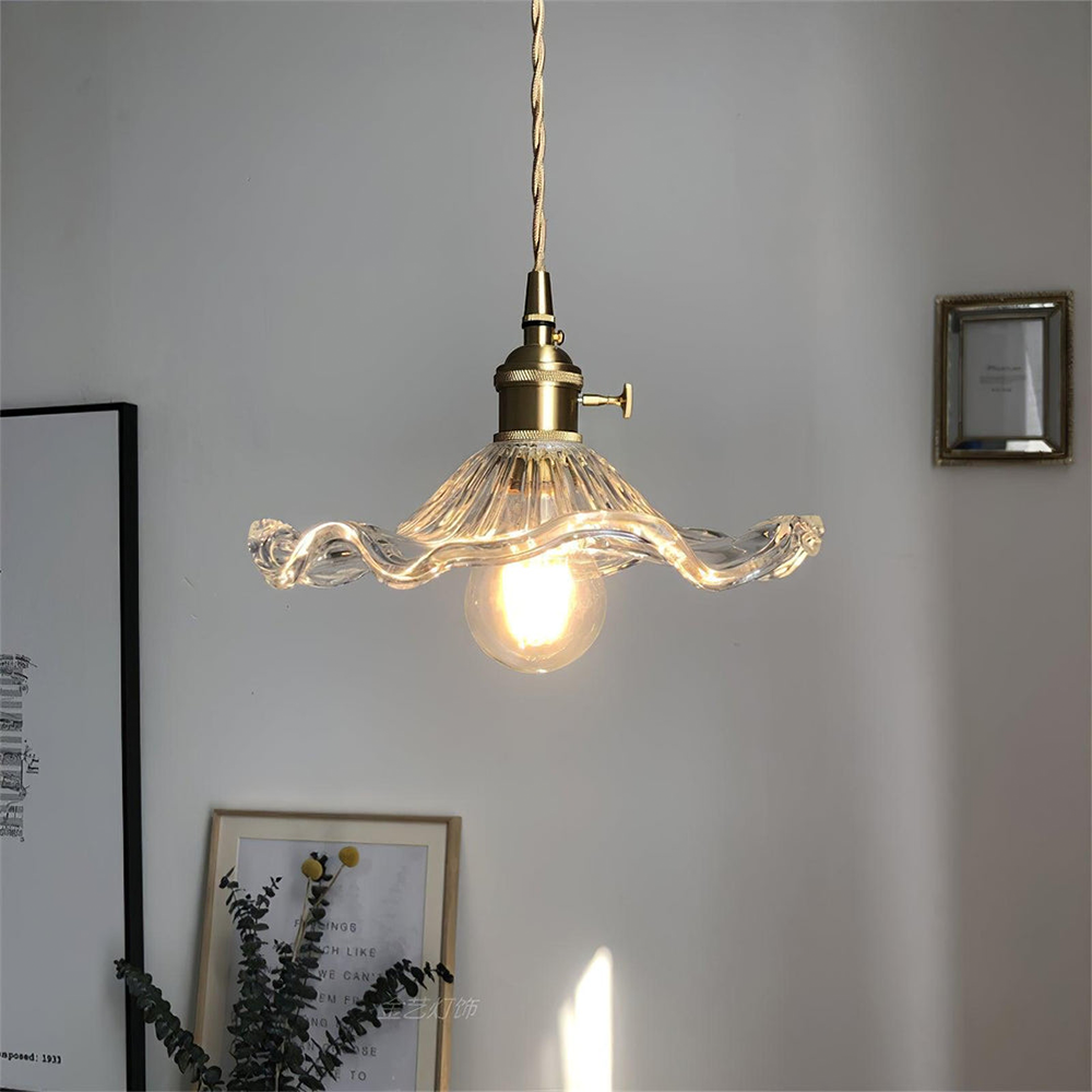Vintage Glass Pendant Light