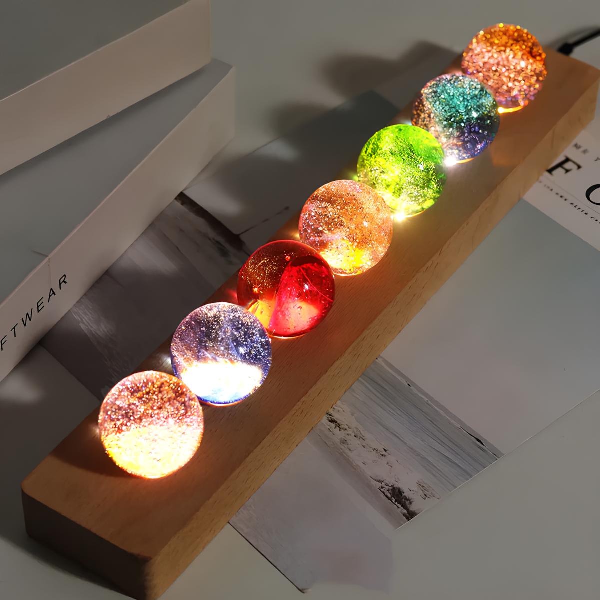 Vortexa | Juego de lámparas de mesa decorativas